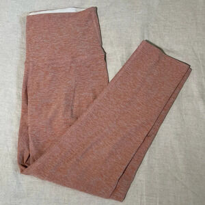 Beyond Yoga Light Red Pinkish Orange Workout Practice Leggings Size Small